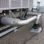 Bird exclusion around commercial chiller unit